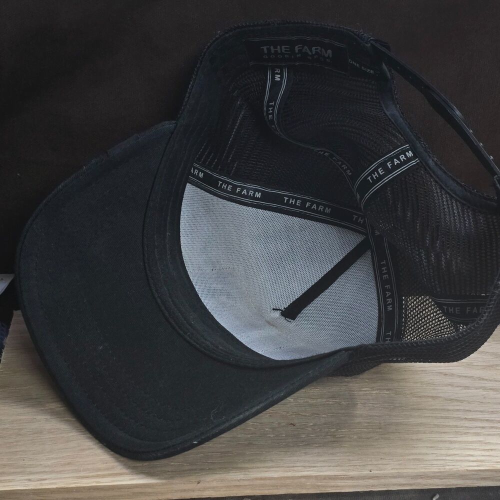 Goorin Bros The Farm Sucker Octopus Black Trucker Hat Snapback - Picture 6 of 8